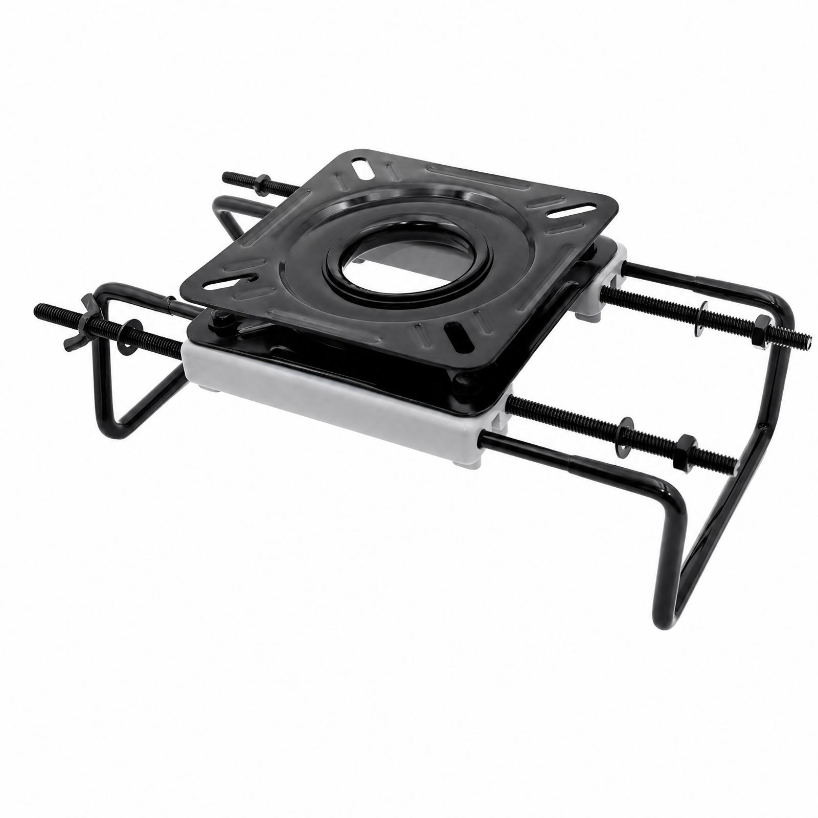 Fishing Boat Seat - 釣り船用の椅子に取り付けるための、回転可能な船用シート固定ブラケット。スチール製のクランプベースで、角度調整が可能な回転式取り付けプレート。船舶用シートとして使用。