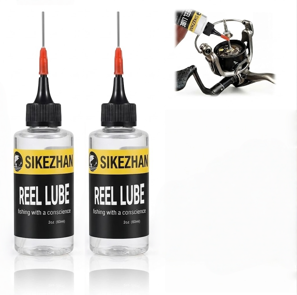 Fishing Boat Steering Wheel - SIKEZHAN 60ml 釣り用リール潤滑油 ニードルノーズアプリケーター付き 精密リールベアリングギアの錆防止潤滑用